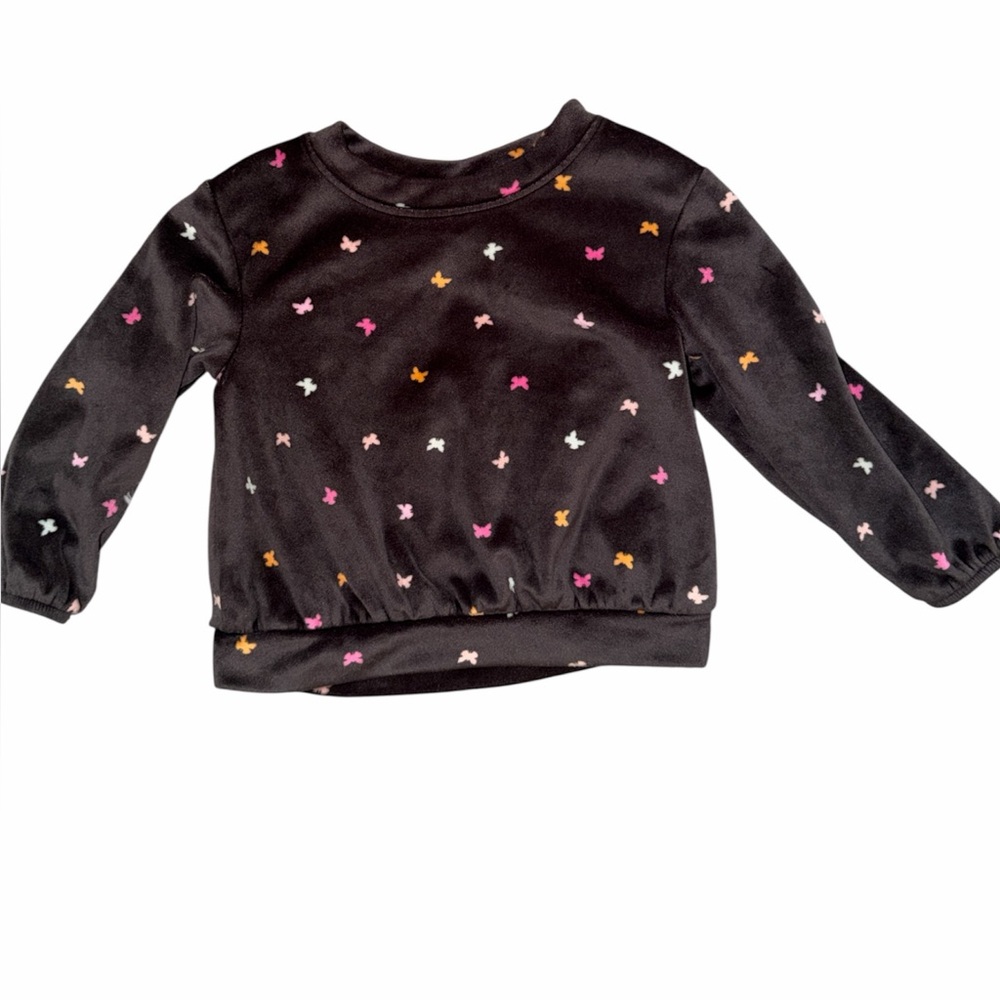 Butterfly Patterned Kids Sweatshirt - Picture 3 of 6